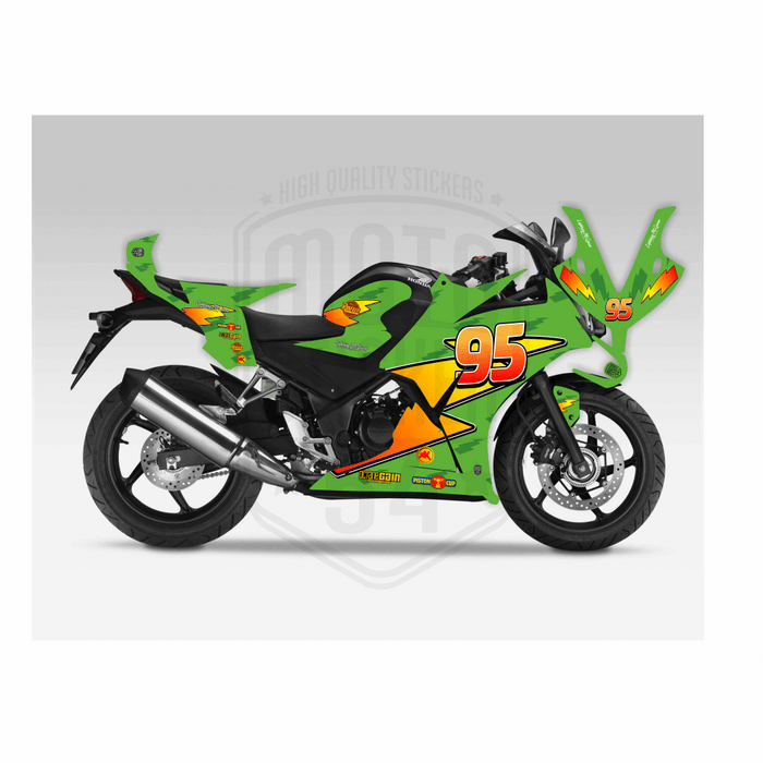 Honda CBR 250R 2014-2018 Lightening McQueen Theme Graphic Kit