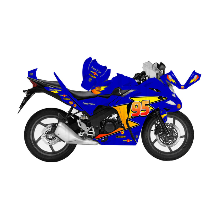 Honda CBR 125 2011-2017 Lightening McQueen Theme Graphic Kit Decal Wrap Set