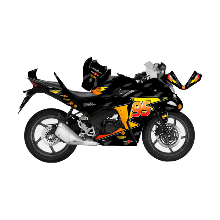 Honda CBR 125 2011-2017 Lightening McQueen Theme Graphic Kit Decal Wrap Set