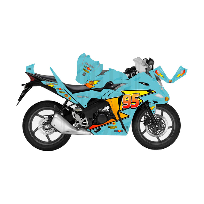 Honda CBR 125 2011-2017 Lightening McQueen Theme Graphic Kit Decal Wrap Set