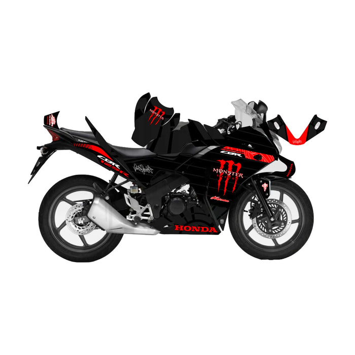 Honda CBR 125 2011-2017 Monster Energy Graphic Kit Decal Wrap Set Bikerz Kingdom