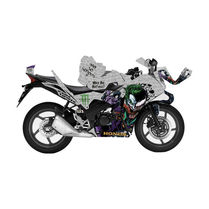 Honda CBR 125 2011-2017 Joker & Venom Theme Decal Wrap