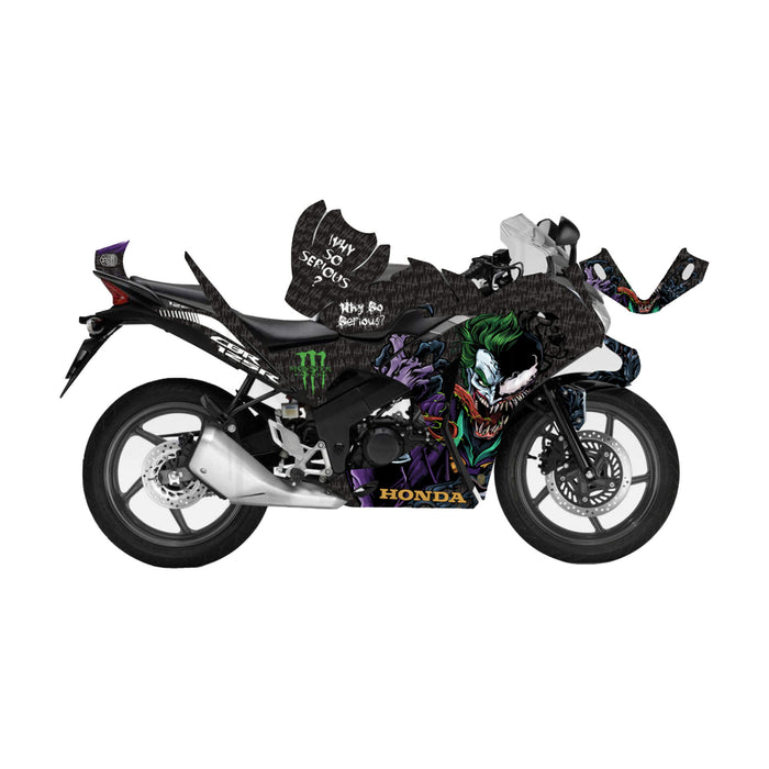 Honda CBR 125 2011-2017 Joker & Venom Theme Decal Wrap