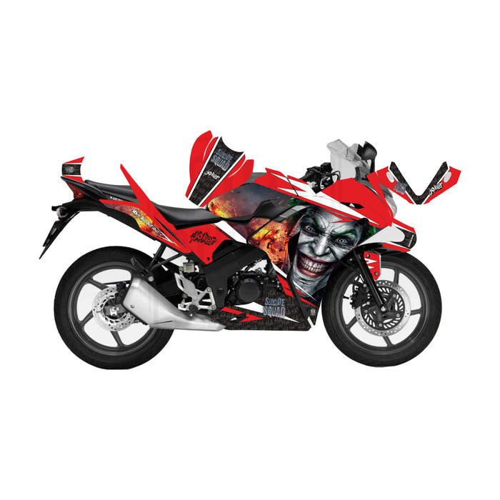 Honda CBR 125 2011-2017 Joker Suicide Squad Theme Decal Wrap