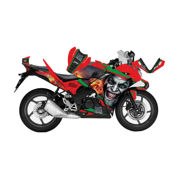Honda CBR 125 2011-2017 Joker Suicide Squad Theme Decal Wrap