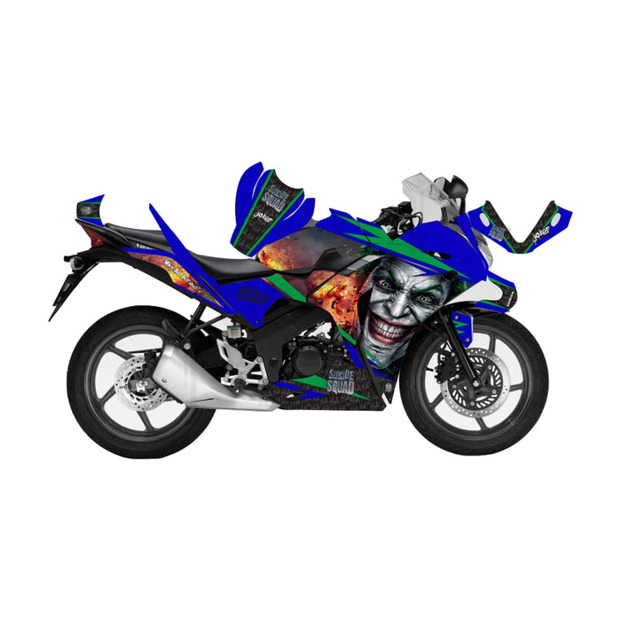 Honda CBR 125 2011-2017 Joker Suicide Squad Theme Decal Wrap