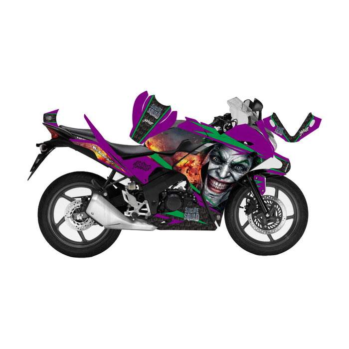 Honda CBR 125 2011-2017 Joker Suicide Squad Theme Decal Wrap