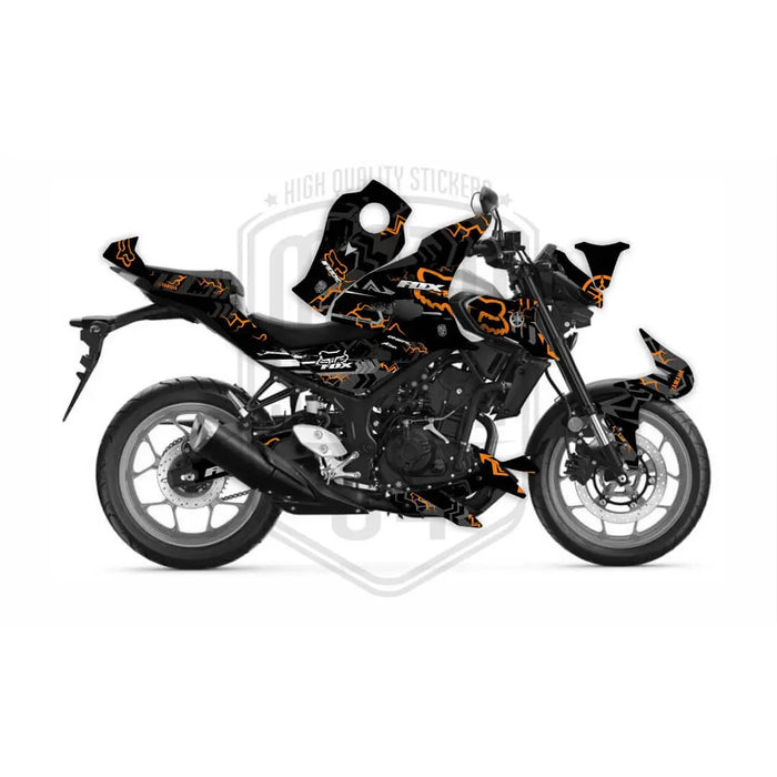 Yamaha MT03 Fox Design Graphic Kit fits 2020 - 2023 - Bikerz Kingdom