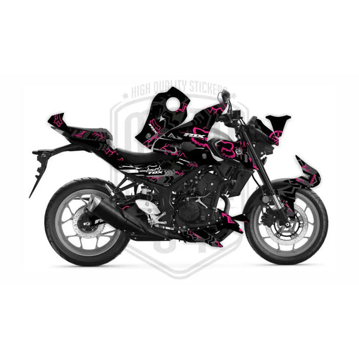 Yamaha MT03 Fox Design Graphic Kit fits 2020 - 2023 - Bikerz Kingdom