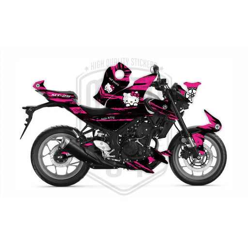 Yamaha MT03 Hello Kitty Graphic Kit fits 2020 - 2020 Bikerz Kingdom