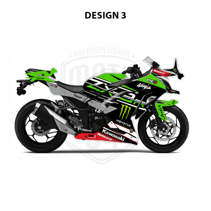 Kawasaki Ninja 300 2012-2016 WSBK Theme Graphic Kit