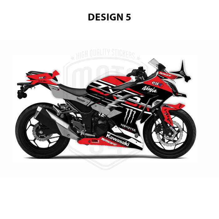 Kawasaki Ninja 300 2012-2016 WSBK Theme Graphic Kit