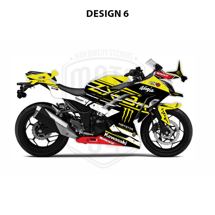 Kawasaki Ninja 300 2012-2016 WSBK Theme Graphic Kit