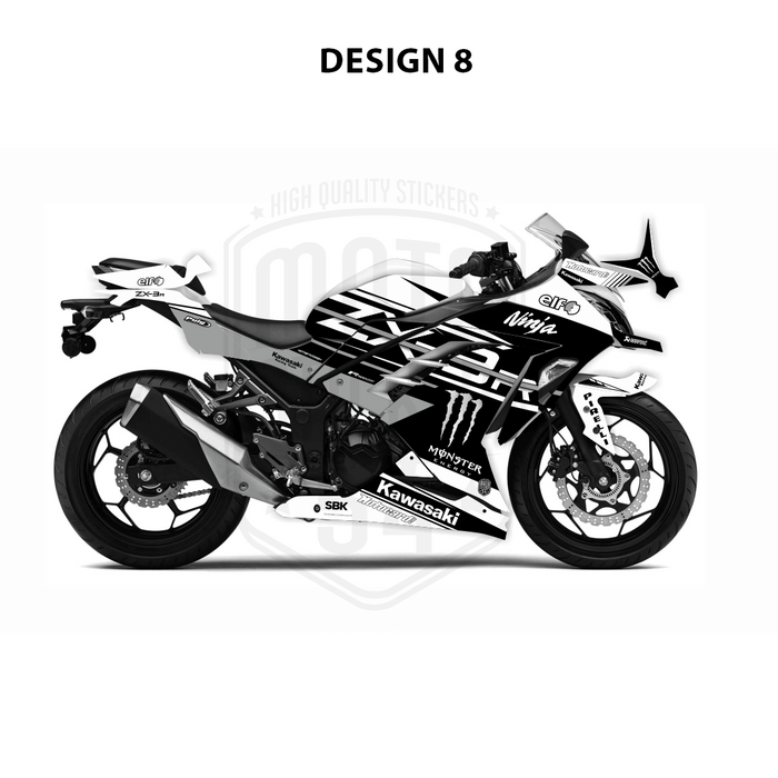 Kawasaki Ninja 300 2012-2016 WSBK Theme Graphic Kit