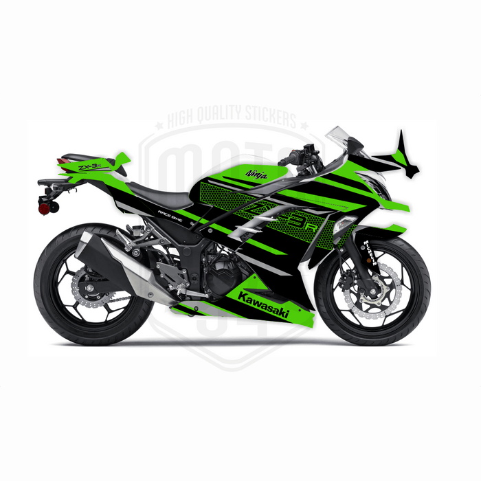 Kawasaki Ninja 300 2012-2016 ZX-3R Theme Graphic Kit