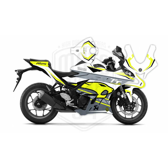 Yamaha R25 VDS Graphic Sticker Decal Wrap Kit Fits Yamaha R3 R25 2019-2022 Bikerz Kingdom