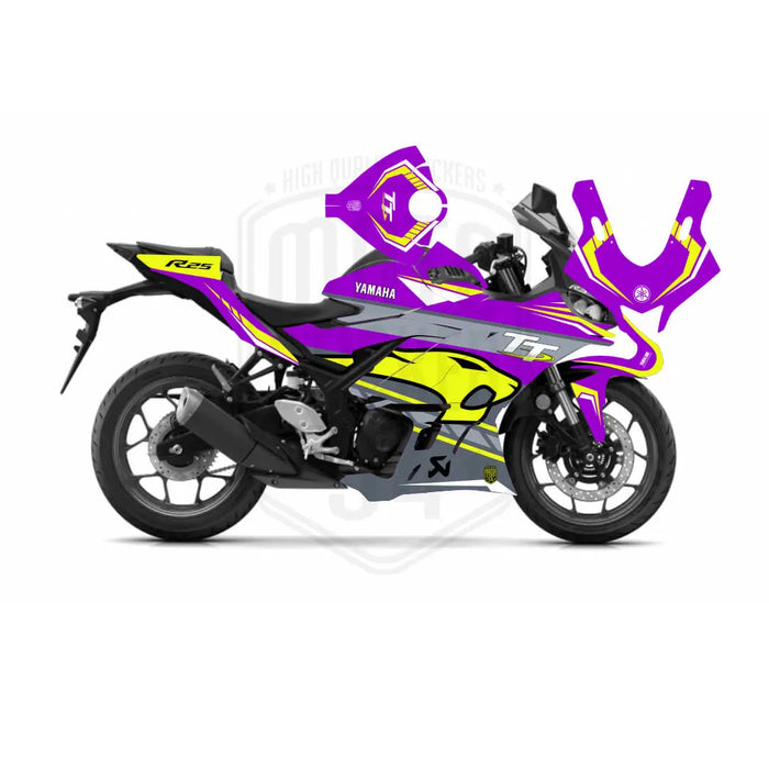 Yamaha R25 VDS Graphic Sticker Decal Wrap Kit Fits Yamaha R3 R25 2019-2022 Bikerz Kingdom