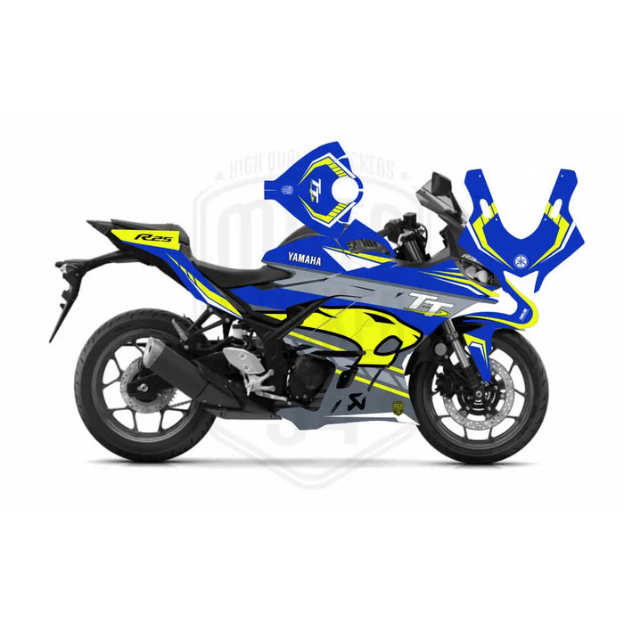 Yamaha R25 VDS Graphic Sticker Decal Wrap Kit Fits Yamaha R3 R25 2019-2022 Bikerz Kingdom