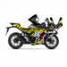 Yamaha R3 Grey Tiger Graphic Sticker Decal Wrap Kit Fits Yamaha R3 R25 2019-2022 Bikerz Kingdom