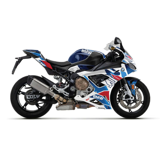 BMW S1000 RR 2019-2022 Blue RR Race Graphics Kit Decal Set Bikerz Kingdom