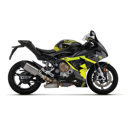 BMW S1000 RR 2019-2022 Black Yellow RR Race Graphics Kit Decal Set Bikerz Kingdom