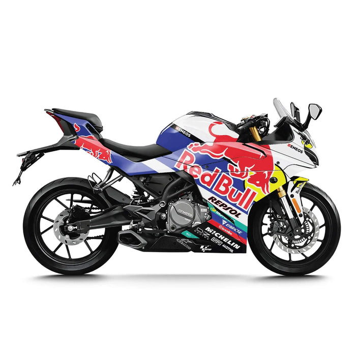 CF MOTO 250 / 300 SR Graphic Kit Racing Bull Logo Design Bikerz Kingdom