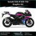 SUZUKI GSX-R 600 / 750 Graphic Kit fits GSX-R 600 2008-2024 Models Bikerz Kingdom