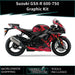 SUZUKI GSX-R 600 / 750 Graphic Kit fits GSX-R 600 2008-2024 Models Bikerz Kingdom