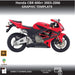 Honda CBR 600rr 2003-2006 Motorcycle 1:1 Vector Graphic Template Bikerz Kingdom