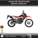 HONDA CRF 250 2013-2016 Motorcycle 1:1 Vector Graphic Template Bikerz Kingdom