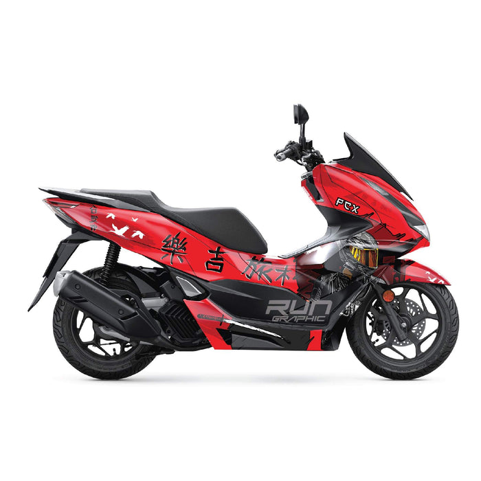 Honda PCX 125 2025 Samurai Rider Graphic Kit Full Decals