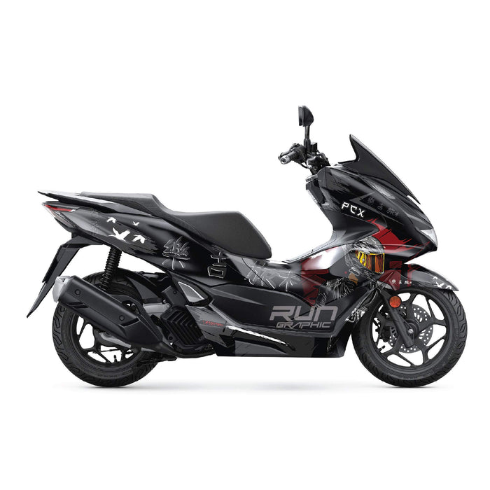 Honda PCX 125 2025 Samurai Rider Graphic Kit Full Decals