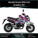 Honda Grom MSX 125 2013-2016 Graphic Kit Rainbow Theme Decal Wrap Bikerz Kingdom