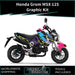 Honda Grom MSX 125 2013-2016 Graphic Kit Rainbow Theme Decal Wrap Bikerz Kingdom