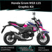 Honda Grom MSX 125 V2 2017-2020 Graphic Kit Pastel Race Colours Decal Wrap Bikerz Kingdom