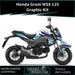 Honda Grom MSX 125 V2 2017-2020 Graphic Kit Pastel Race Colours Decal Wrap Bikerz Kingdom