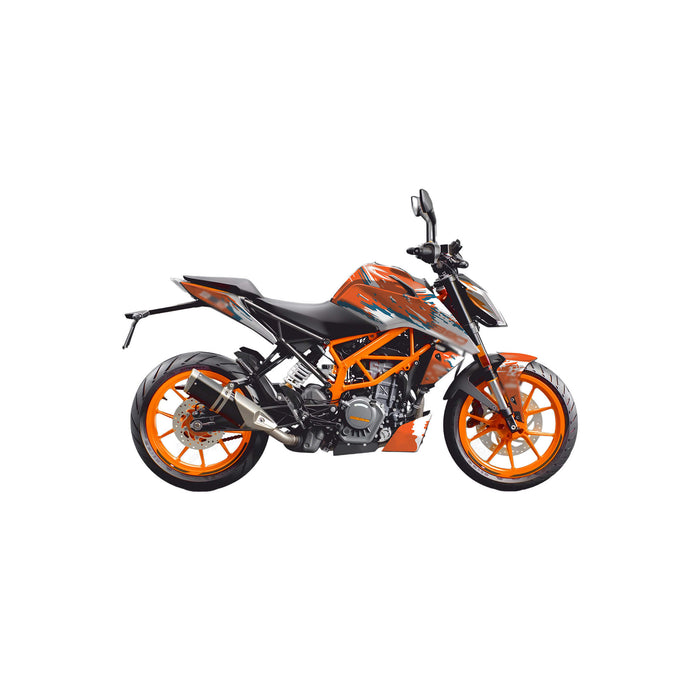 KTM Duke 390 2017-2025 Cartoon Graphics Kit Full Decal Set