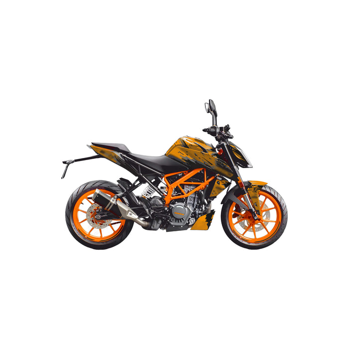 KTM Duke 390 2017-2025 Bright Cartoon Graphics Kit Full Decal Set
