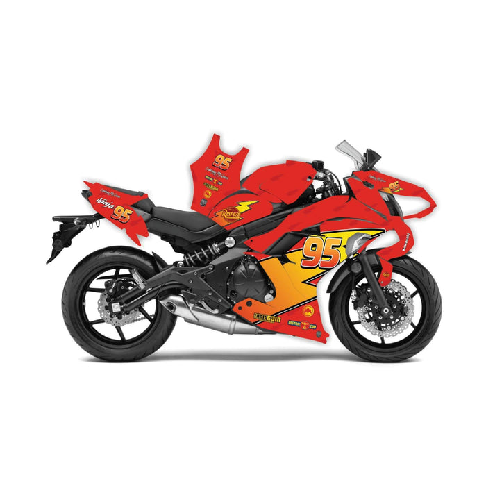 Kawasaki Ninja 650 2012 -2016 Lightning McQueen Theme Graphic Kit