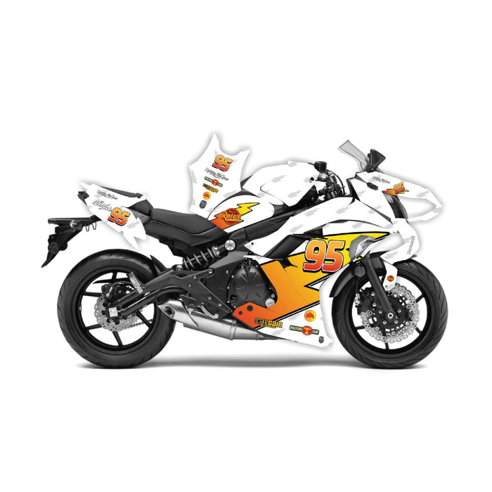 Kawasaki Ninja 650 2012 -2016 Lightning McQueen Theme Graphic Kit