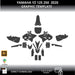 YAMAHA YZ 125 250  2020 1:1 Vector Graphic Template Bikerz Kingdom
