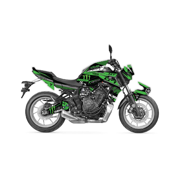 YAMAHA MT07 Graphics Kit Monster 2021 - 2024 Design MT07 Decal Set