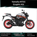 YAMAHA MT03 Graffiti Graphic Kit 2014-2024 Models Bikerz Kingdom