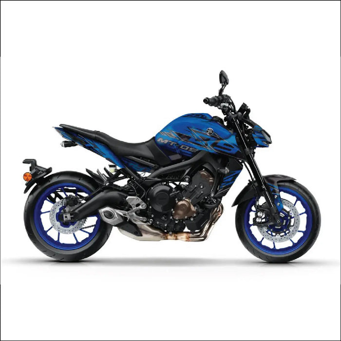 YAMAHA MT09 Midnight Blue Graphic Kit 2014-2024 Bikerz Kingdom