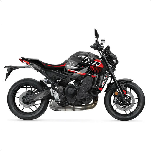 YAMAHA MT-09 Graphic Red and Black Graphic Kit 2020-2023 Bikerz Kingdom