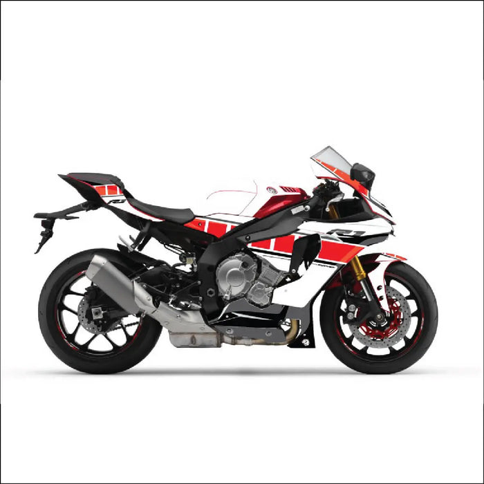 Yamaha YZF R1 Race Chequered Graphic Kit 2015-2024 Models Bikerz Kingdom