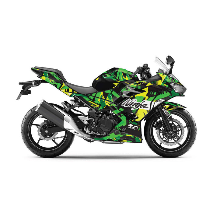 Kawasaki Ninja 400 2018-2024 Fuky Geo Shapes Theme Graphic Kit