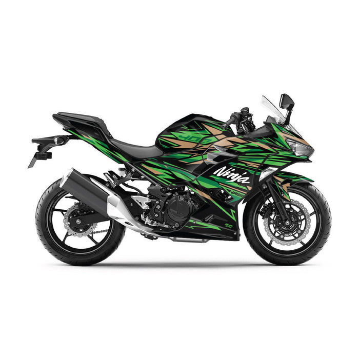 Kawasaki Ninja 400 2018-2024 Cameo Tiger Theme Graphic Kit