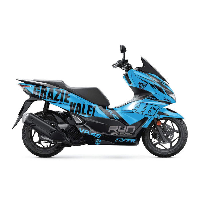 Honda PCX125 2025 Grazie Vale Graphic Kit Full Decals Bikerz Kingdom