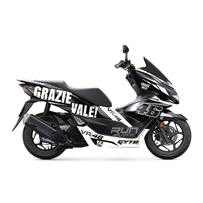 Honda PCX125 2025 Grazie Vale Graphic Kit Full Decals Bikerz Kingdom
